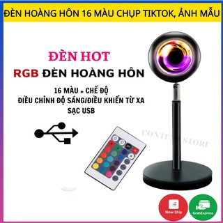 Đèn hoàng hôn 😍 CÓ ĐIỀU KHIỂN CHUYỂN ĐỔI 16 MÀU KHÁC NHAU😍 đèn led sống ảo chụp ảnh quay video tiktok