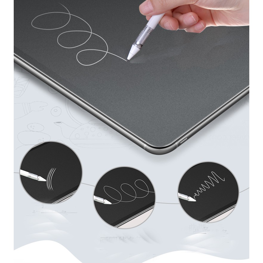Dán màn hình  Paperlike iPad 10th 8th 7th 9th gen air 3 2 10.2 pro 10.5 11 air 4 10.9 2020 Chống vân tay. Ghi Chép - Viết - Vẽ như giấy thật
