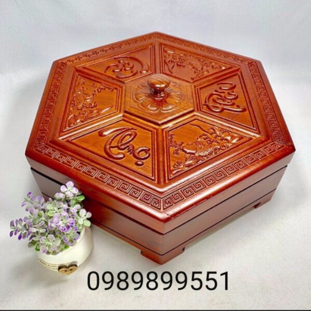 KHAY ĐỰNG BÁNH MỨT KẸO GỖ (LOẠI 1) - SIZE TO ẢNH THẬT 100%