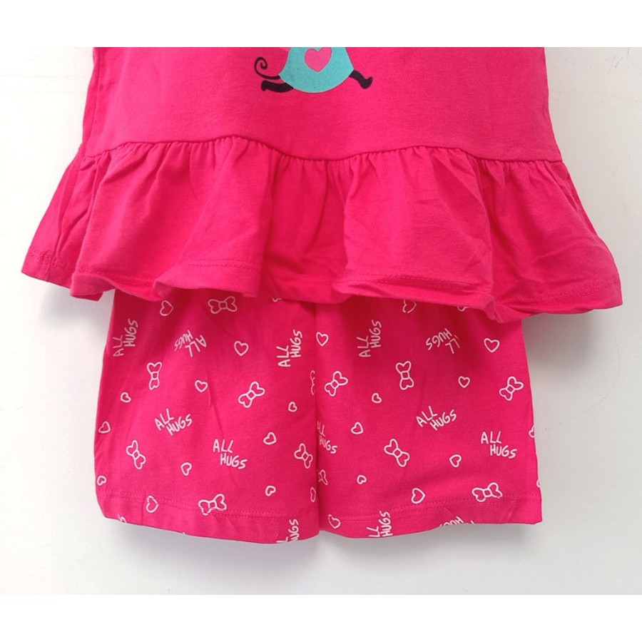 Đồ bộ cotton giấy giải nhiệt mùa hè size cho bé gái 8-22kg - Ninedra