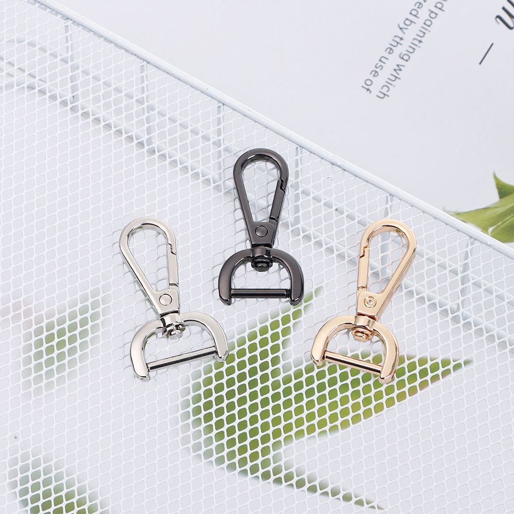 Chốt khóa cài túi xách da DIY kiểu tôm hùm bằng kim loại tiện lợi