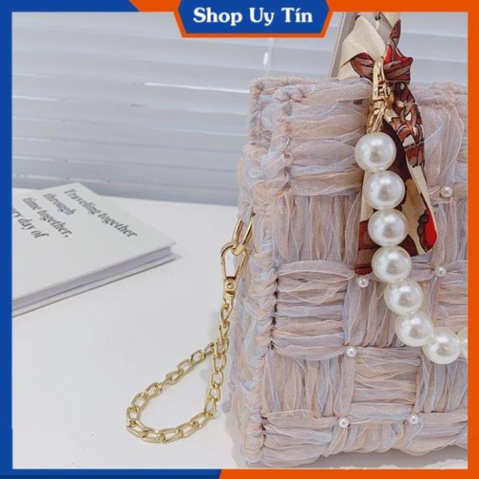[ FREESHIP 50K ] Túi Xách Handmade Tự Đan Ruy Băng - Phụ Kiện Đan Túi