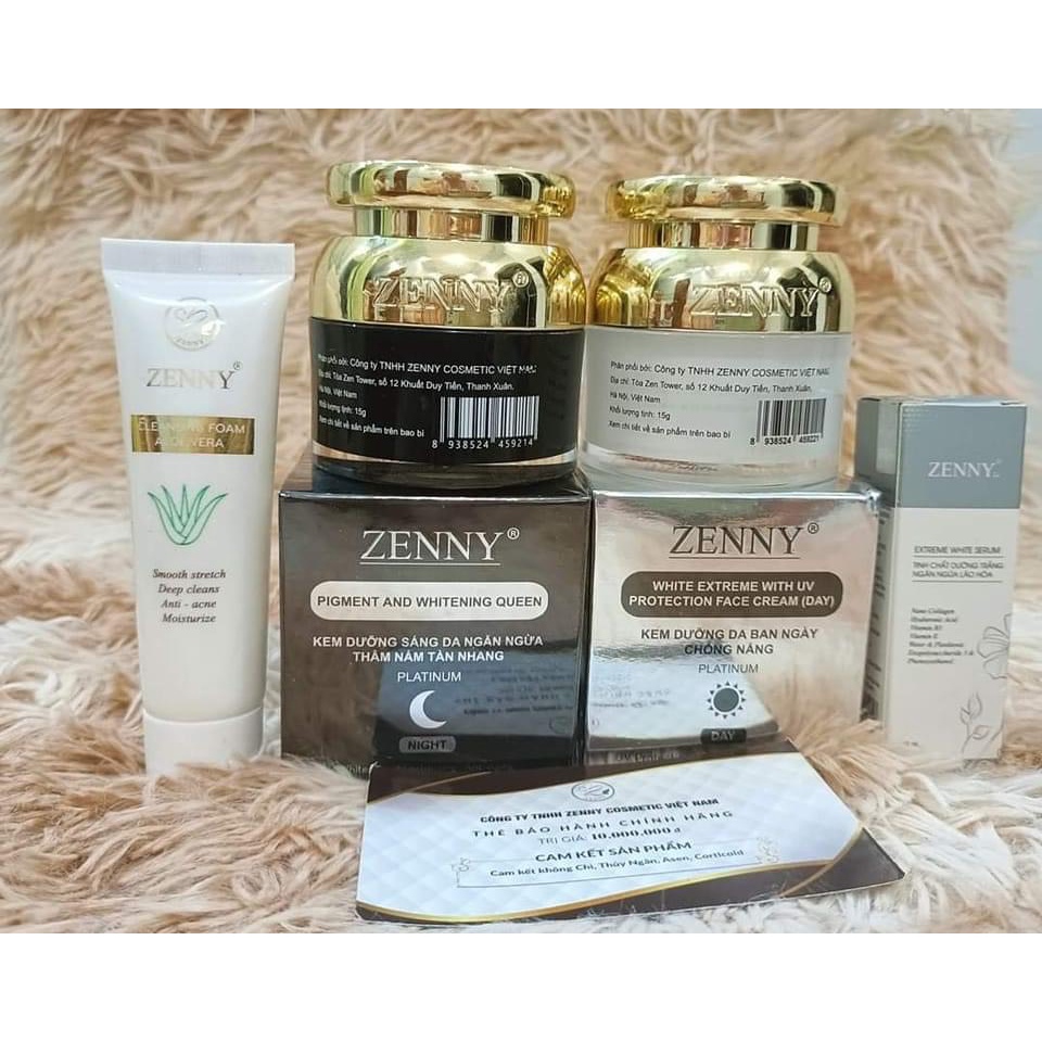 Kem Zenny Platinum (mẫu mới) tặng sữa rửa mặt , serum - Chính hãng ( sỉ ib)