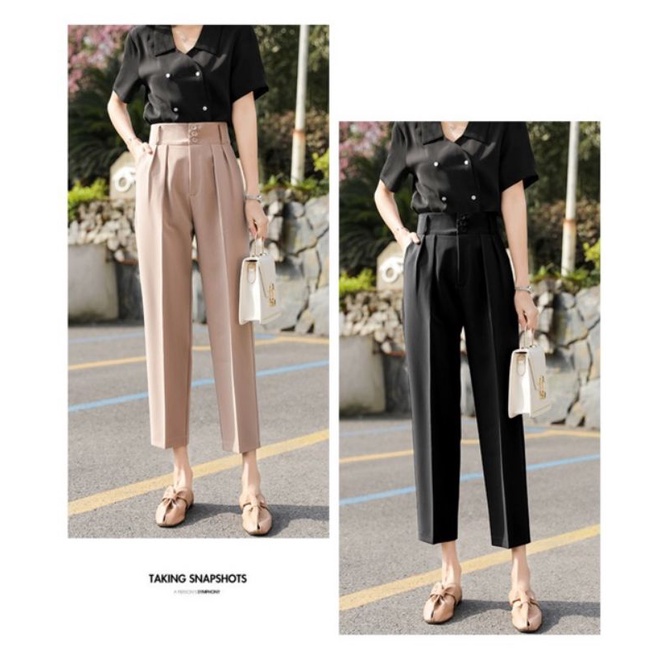 MÃ 08 QUẦN BAGGY CẠP CAO 3 NÚT
