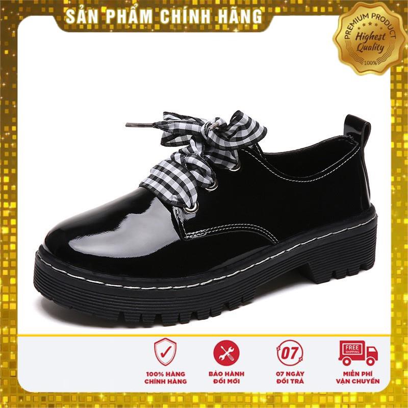 Giày Nữ Mọi Kiểu OXFORD Choose Dây Vải Caro Hoặc Đen Gót Cao 3 Phân G2311 | BigBuy360 - bigbuy360.vn