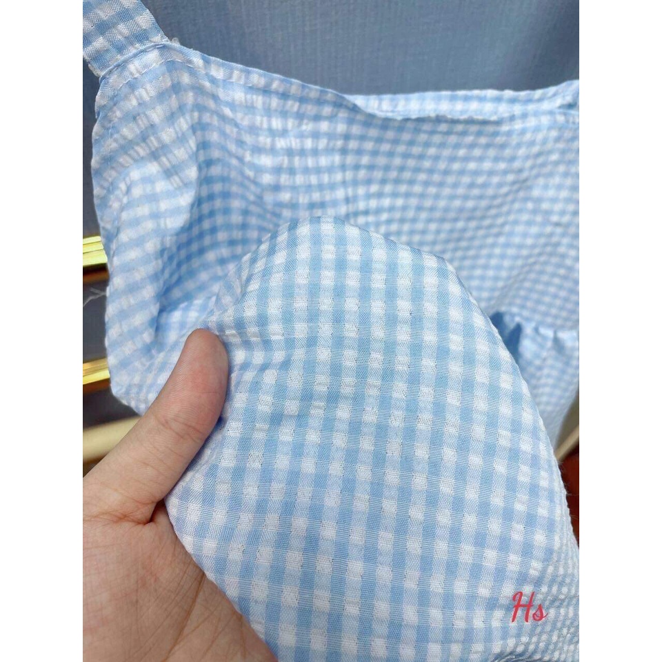 [FREESHIP, MẾN TẶNG QUÀ XINH] [SIÊU HOT] SET, BỘ ÁO KẺ XANH KÈM NƠ QUẦN KAKI TRẮNG MÁT MẺ PHONG CÁCH