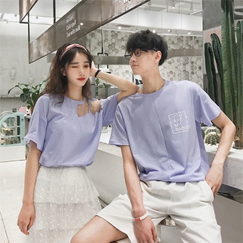 Set áo thun tay ngắn hở vai phối chân váy lưới thời trang cho nữ