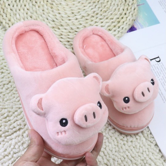 Dép Bông nam nữ Hình HEO 3D cuteSục Lông nam nữ hình HEO đi trong nhà cực ấm..