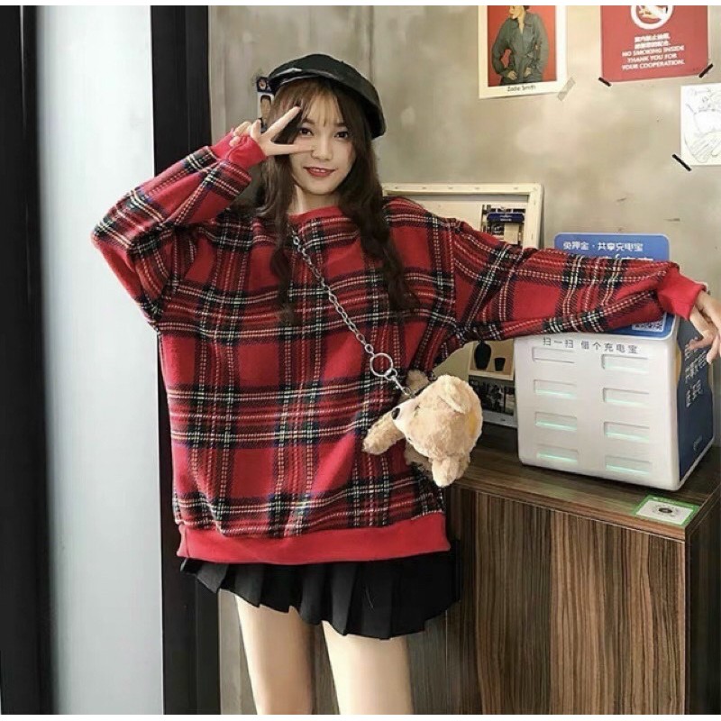 áo hoodie không nón xinh xắn