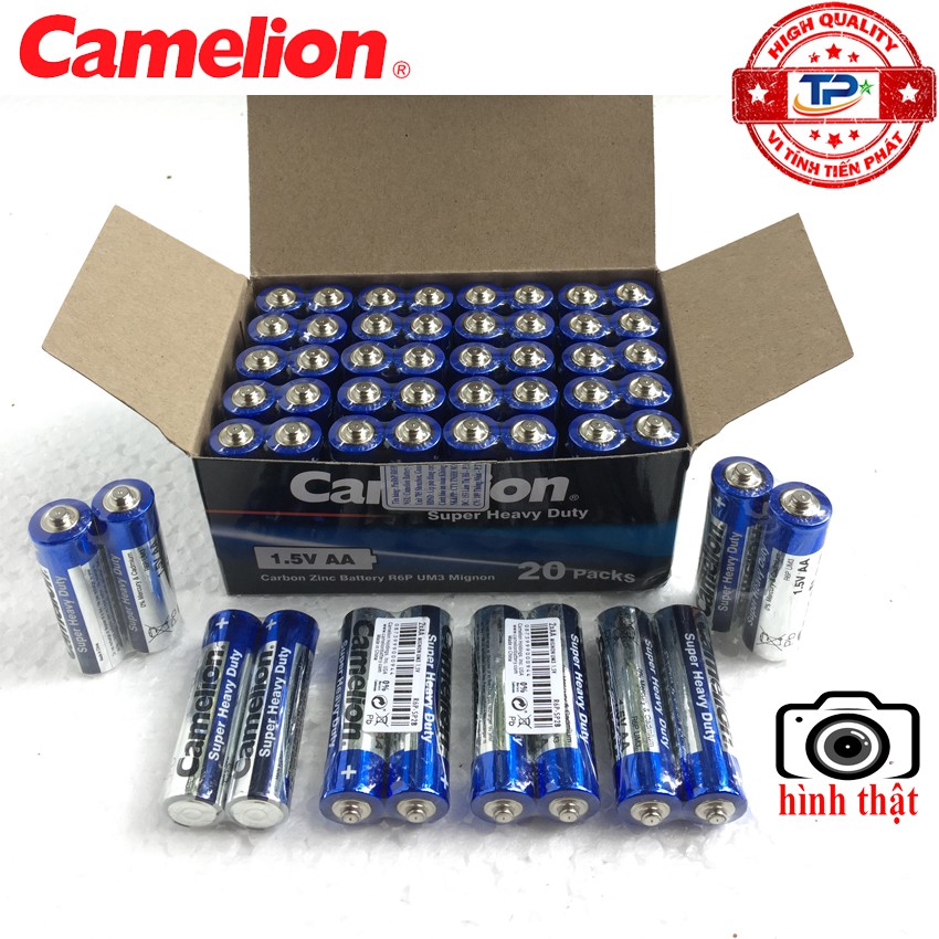 Bộ vỉ 4 viên Pin Tiểu AA (2A) Camelion Super Heavy Duty Battery 1.5V