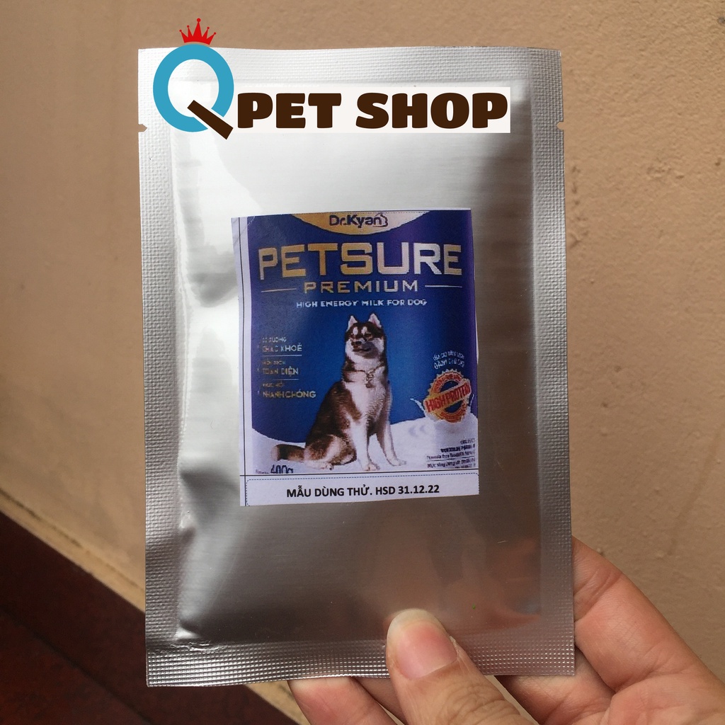 Sữa Bột Dinh Dưỡng  Cho Chó Mèo Cao Cấp Petsure Premium - mẫu thử 35g