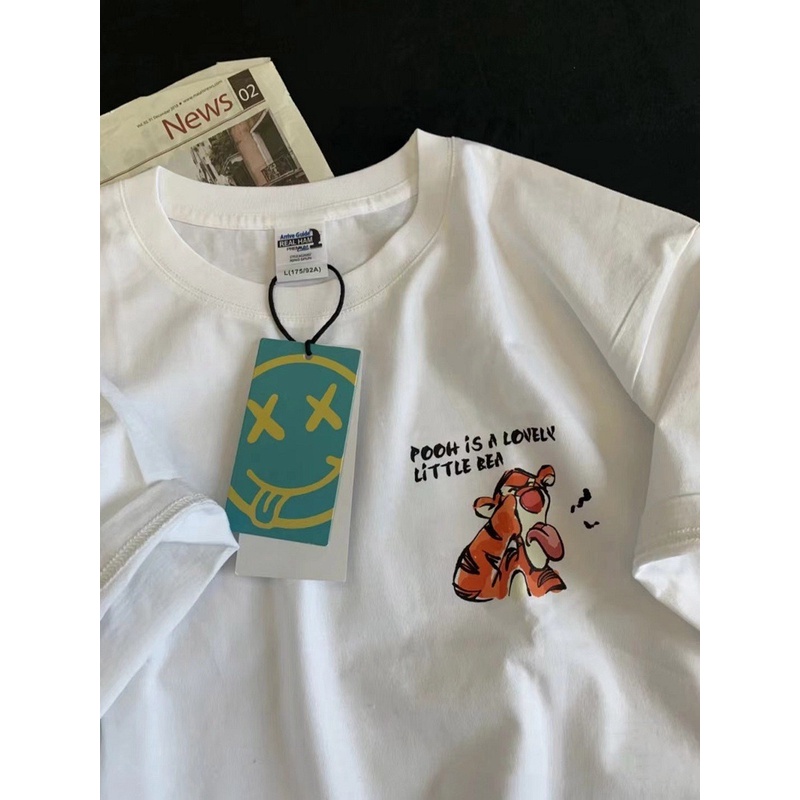 Áo Thun Tay Ngắn In Hình Hoạt Hình Trẻ Trung Mới