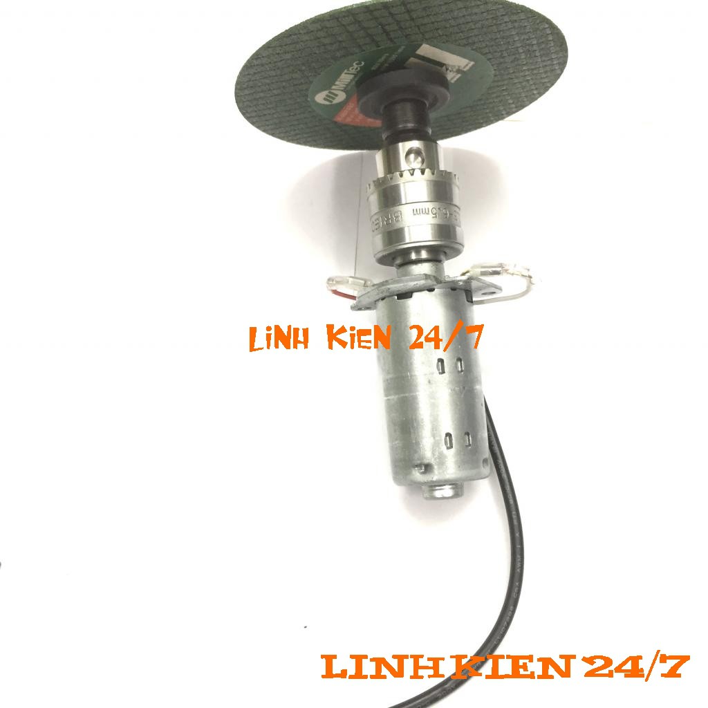 Động Cơ Khoan Mini 12V-2A Gắn Đầu kẹp Mang Ranh Siêu Khoẻ