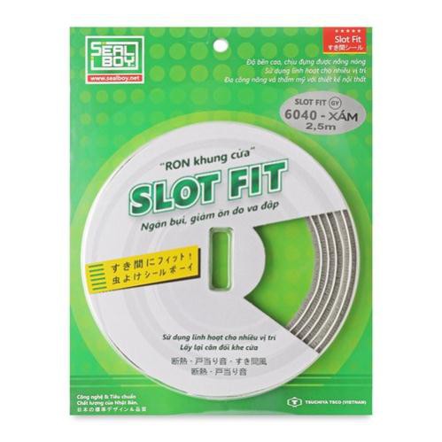 Ron lấp kín khe hở khung cửa ngăn bụi và giảm ồn Seal Boy 6040GY màu Xám dài 2.5m