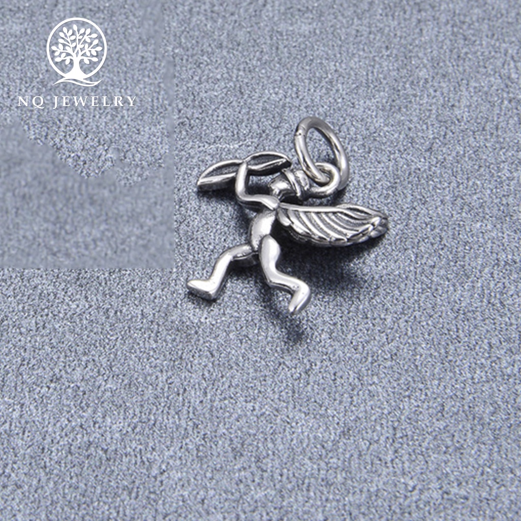 Charm bạc thần tình yêu treo - NQ Jewelry