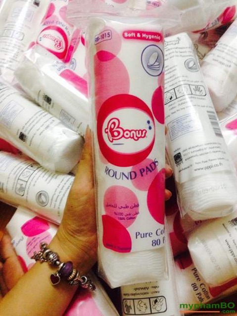 Bông trang điểm Bonus Cotton Pads 80 miếng