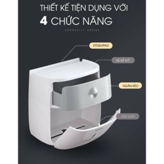 HỘP ĐỰNG GIẤY VỆ  SINH ECOCO CAO CẤP