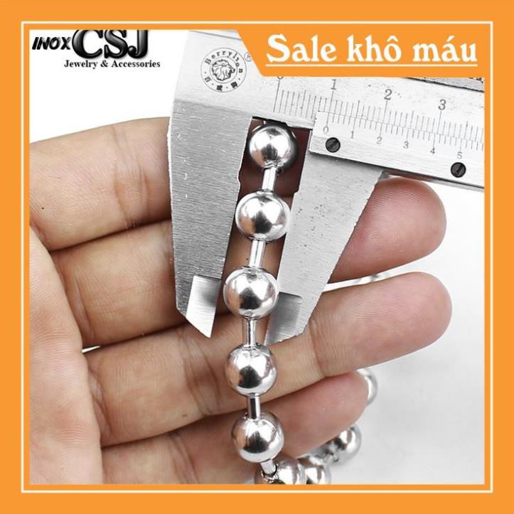 [ Siêu SALE ] DÂY CHUYỀN BI INOX TO 10LY KHỦNG ĐẸP GIÁ TỐT - chuẩn thời trang - mang phong cách