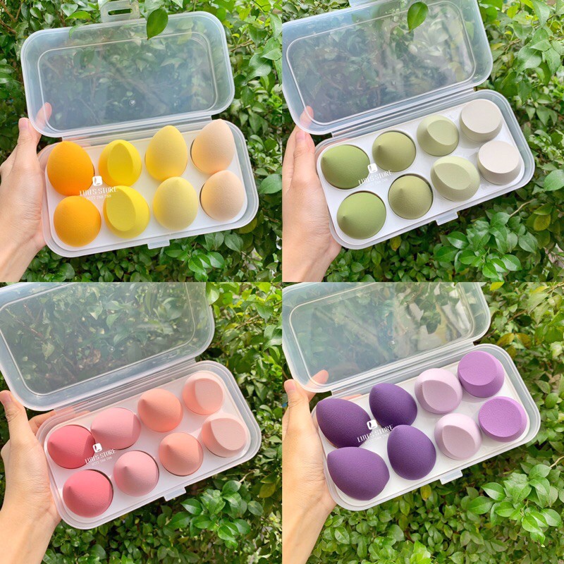 Set Mút Hộp Nhựa 8 Cái