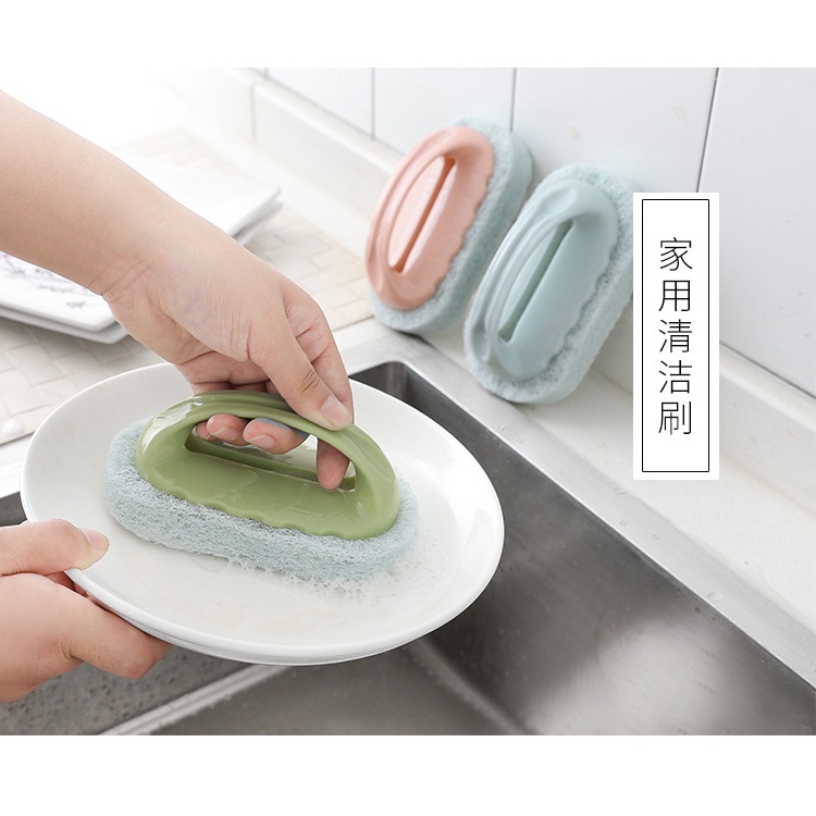 Bàn Chải Vệ Sinh Đa Năng Có Tay Cầm (Bàn Chải Mướp)