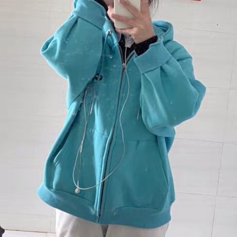 [ Sẵn Camel Xl ] Áo khoác Hoodie khóa kéo có mũ chất nỉ bông siêu dày dặn | BigBuy360 - bigbuy360.vn