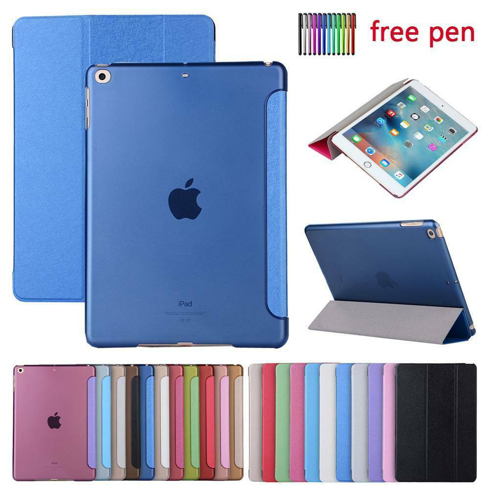 For iPad 10.2 inch 2019 7th Gen Smart Hard Back Thin Flip Folio Case Cover Stand