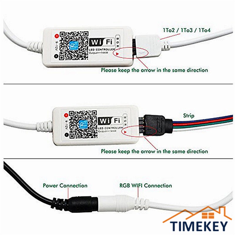 Bộ điều khiển đèn LED wifi RGB 5050 3528