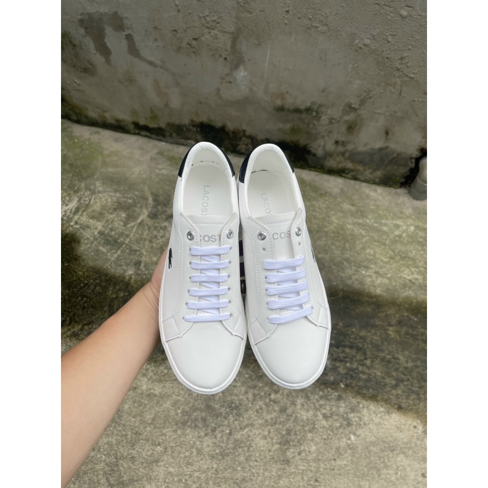 Giày Sneaker Nam Giày Thể Thao Nam Màu Trắng Kiểu Dáng Cơ Bản Dễ Dàng Phối Đồ Đi Học Đi Chơi đế khâu chắc chắn bền đẹp