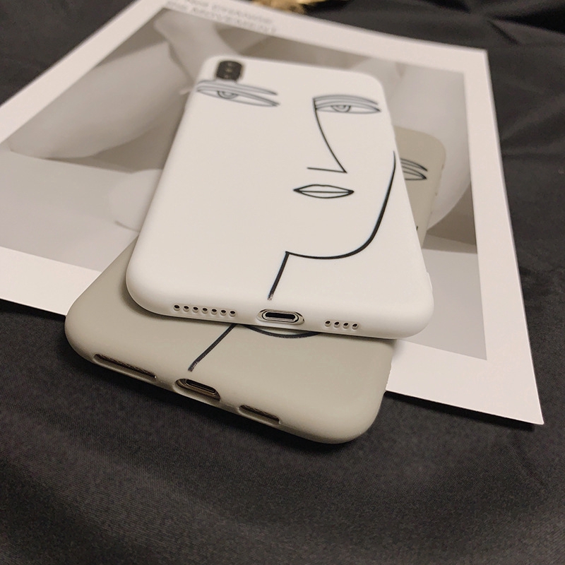 Ốp điện thoại hình vẽ đơn giản nghệ thuật cho Iphone 5/5S/6/6plus/6S/6S plus/6/7/7plus/8/8plus/X/XS/XS Max/11 293 | BigBuy360 - bigbuy360.vn