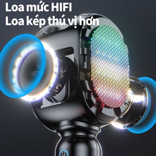 Micro Không Dây Bluetooth compatible Speaker Home Handheld Karaoke DJ Wireless Microphone