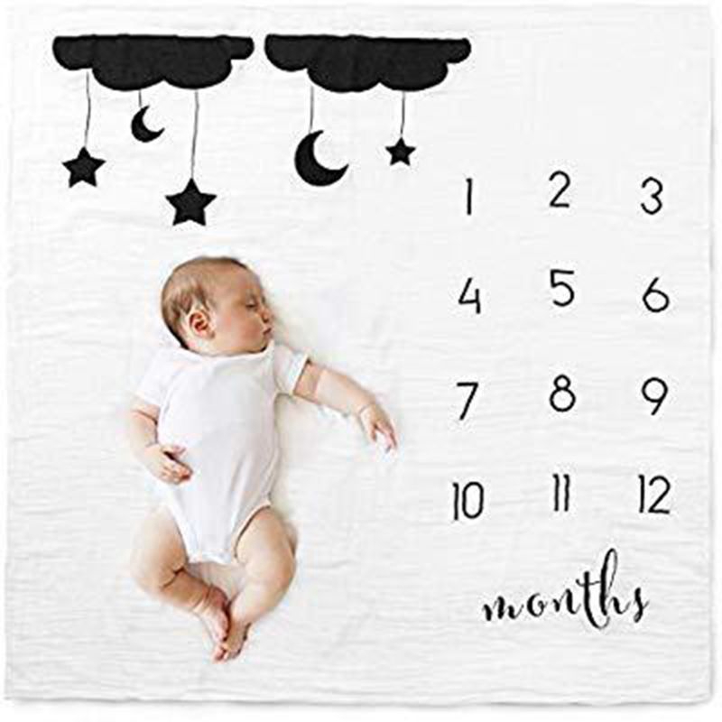 Thảm nền chụp ảnh hình đám mây cho bé