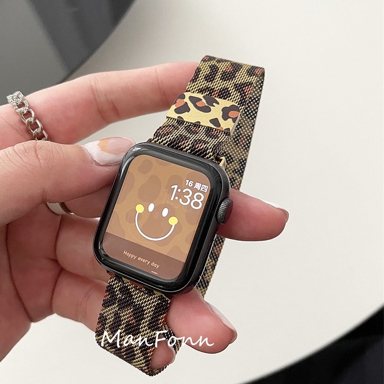 Dây Đeo Nam Châm Cho Đồng Hồ Thông Minh Apple Watch 41mm 45mm 44mm 40mm 42mm 38mm iWatch 7 6 5 4 3 2