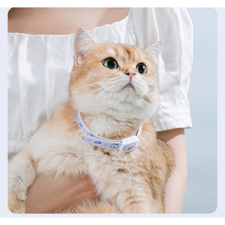 vòng cổ ngăn ngừa ve rận họa tiết dành cho chó mèo