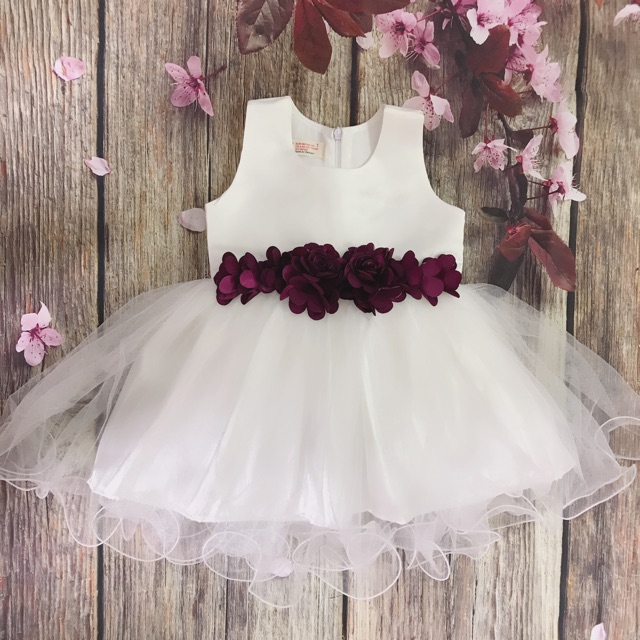 Combo váy công chúa đính hoa eo size 1-6