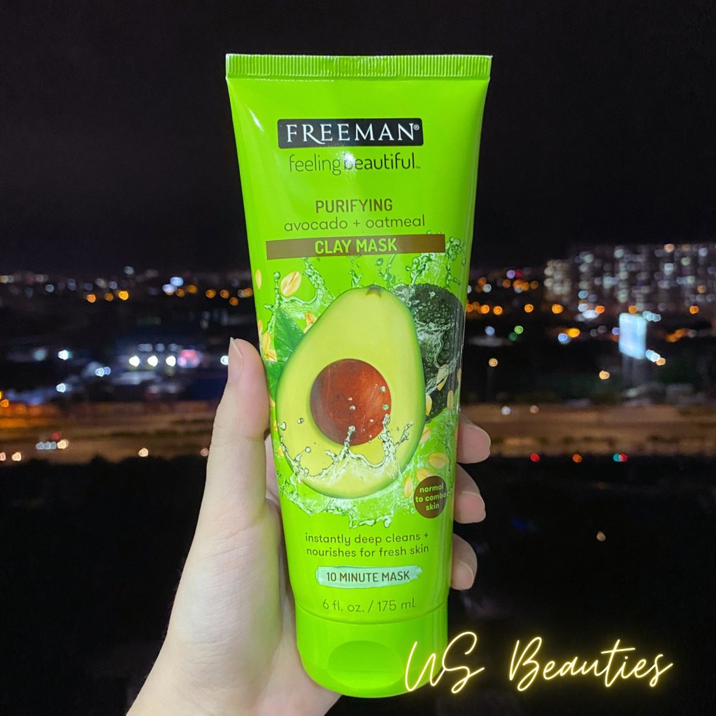 Mặt Nạ Đất Sét Bơ Freeman Purifying Avocado Oatmeal Clay Mask 175ml