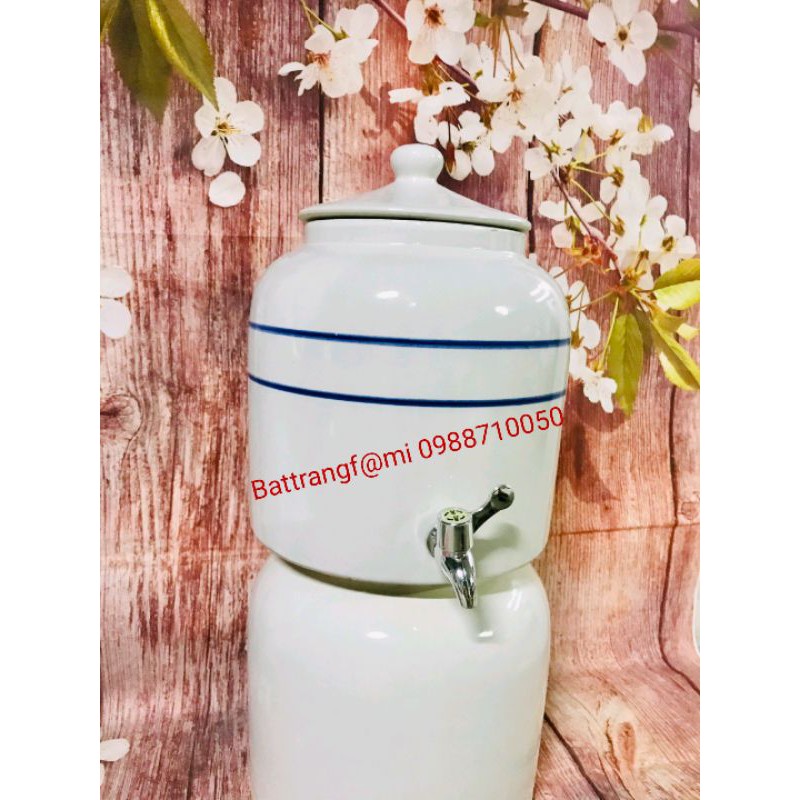 Bình sứ đựng nước Bát Tràng_08 lít