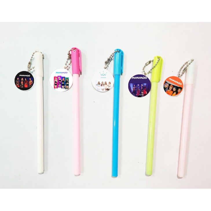 Bút GOT7 MAMAMOO ITZY RED VELVET kèm dây móc mica BMCI42 bút cute dễ thương thần tượng idol kpop