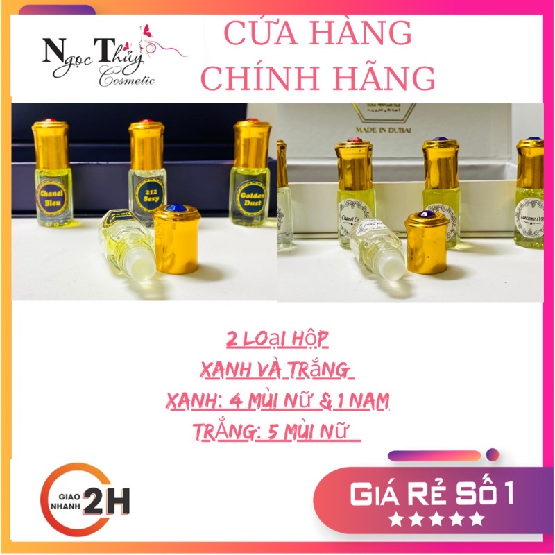 (NEW-CHÍNH HÃNG) Sét lăn tinh dầu Dubai Sharjja cao cấp 25ml (2 loại)