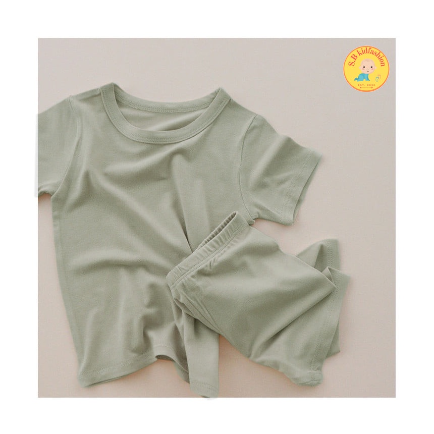 Bộ Thun Lạnh Minky Mom Cho Bé Trai Bé Gái Chất Mát Mềm Mịn Mã A1
