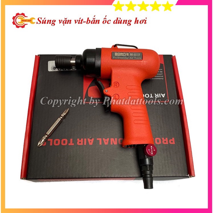 Máy khoan vặn vít, siết ốc bulong dùng hơi mini BORN - Siêu khỏe - Made in Taiwan - Bảo Hành Chính Hãng 6 Tháng