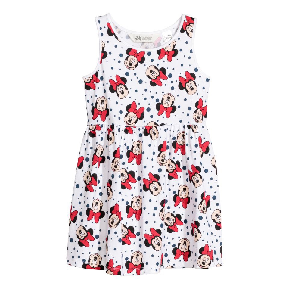 Váy bé gái HM xinh xắn chất cotton mềm mịn có in hình ngựa pony chuột mickey size 2-10 tuổi
