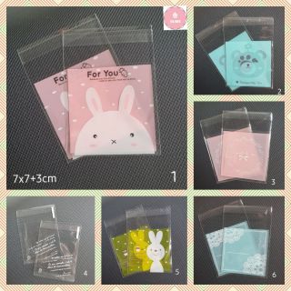 Túi dán 7x7cm đựng bánh kẹo