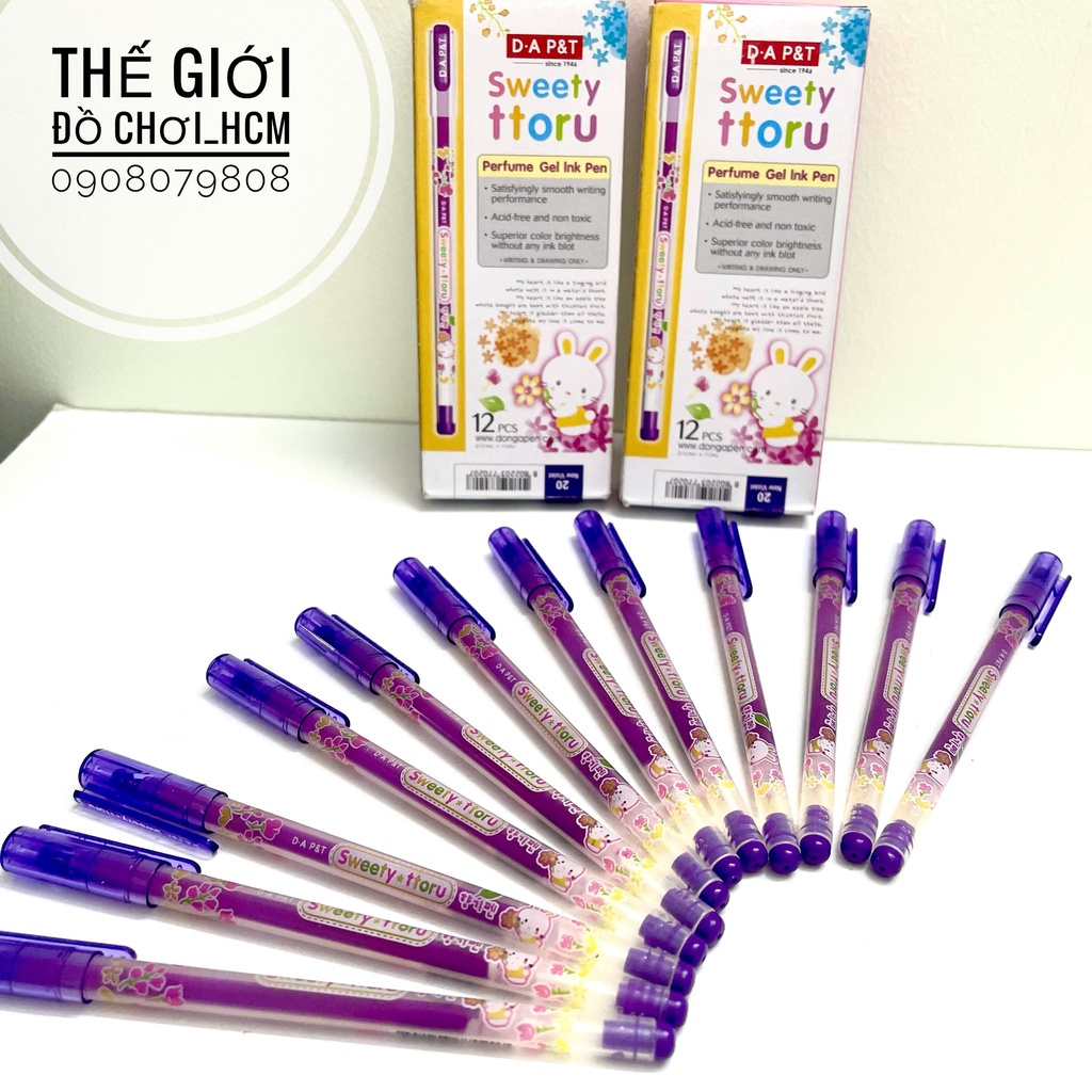 [MỰC ĐẸP- LOẠI 1] Bút lông kim TTorru sweety ngòi sắt mực tím rất đẹp dành cho các bé học viết chữ.