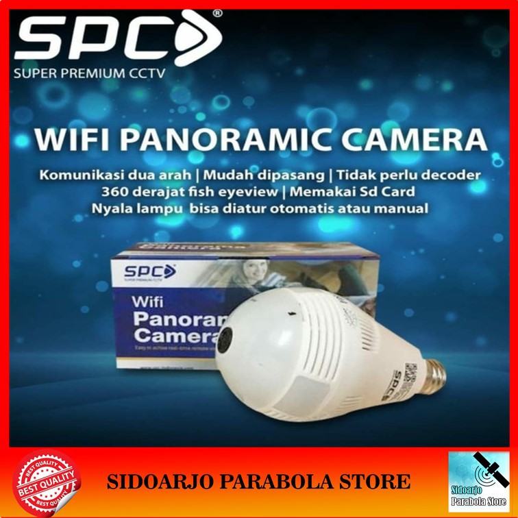 Bóng Đèn Camera Cctv Vr 360 Wifi Spc Kst-5