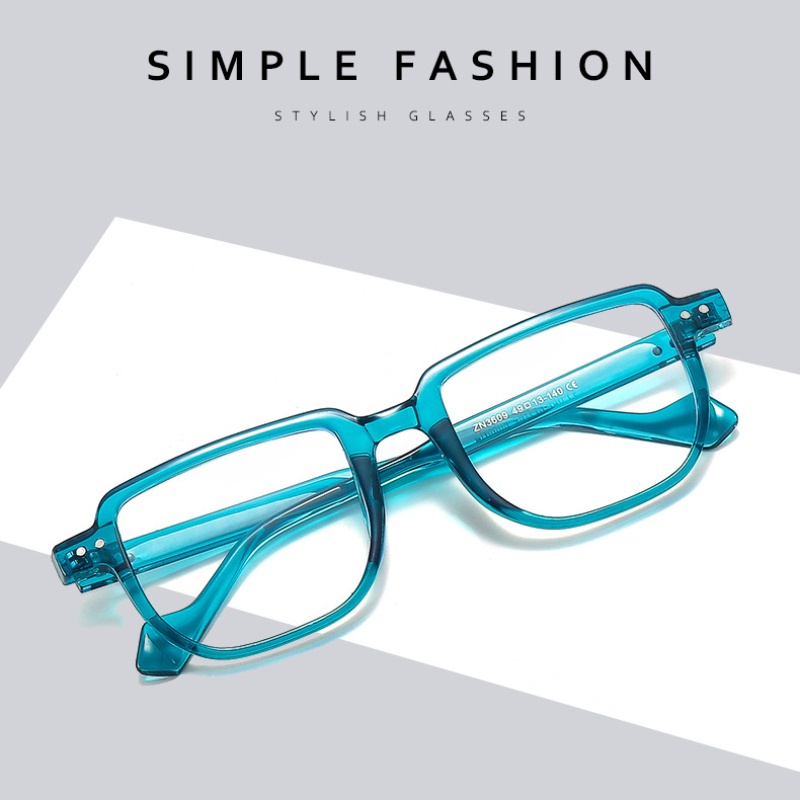 Mắt Kính Gọng Vuông Chống Ánh Sáng Xanh Phong Cách Retro Thời Trang Cho Nam Nữ