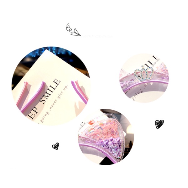 Cài tóc kim sa, bờm tóc hình tai mèo cho bé