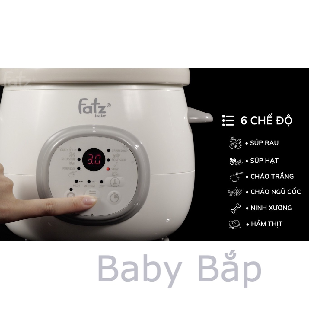 NỒI NẤU CHẬM THÔNG MINH HẸN GỜ 1.5L - SLOW 5 - FB9115ZT FATZ BABY