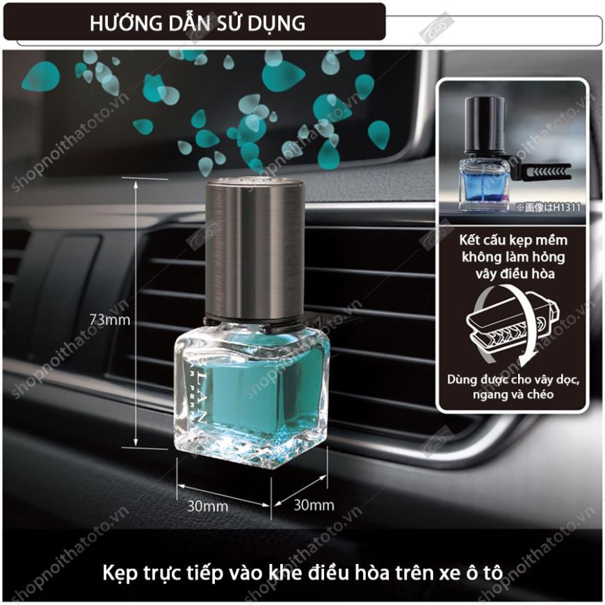 Nước hoa ghim máy lạnh CARMATE BLANG AIR SCENTNAIL H1313 Shine Blue 12ml