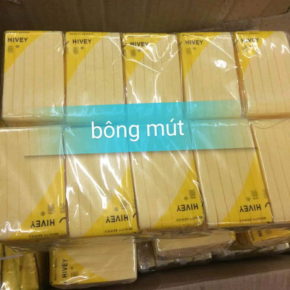 Bông mút rửa mặt bọt biển Chivey [ 1 cây 20 gói]