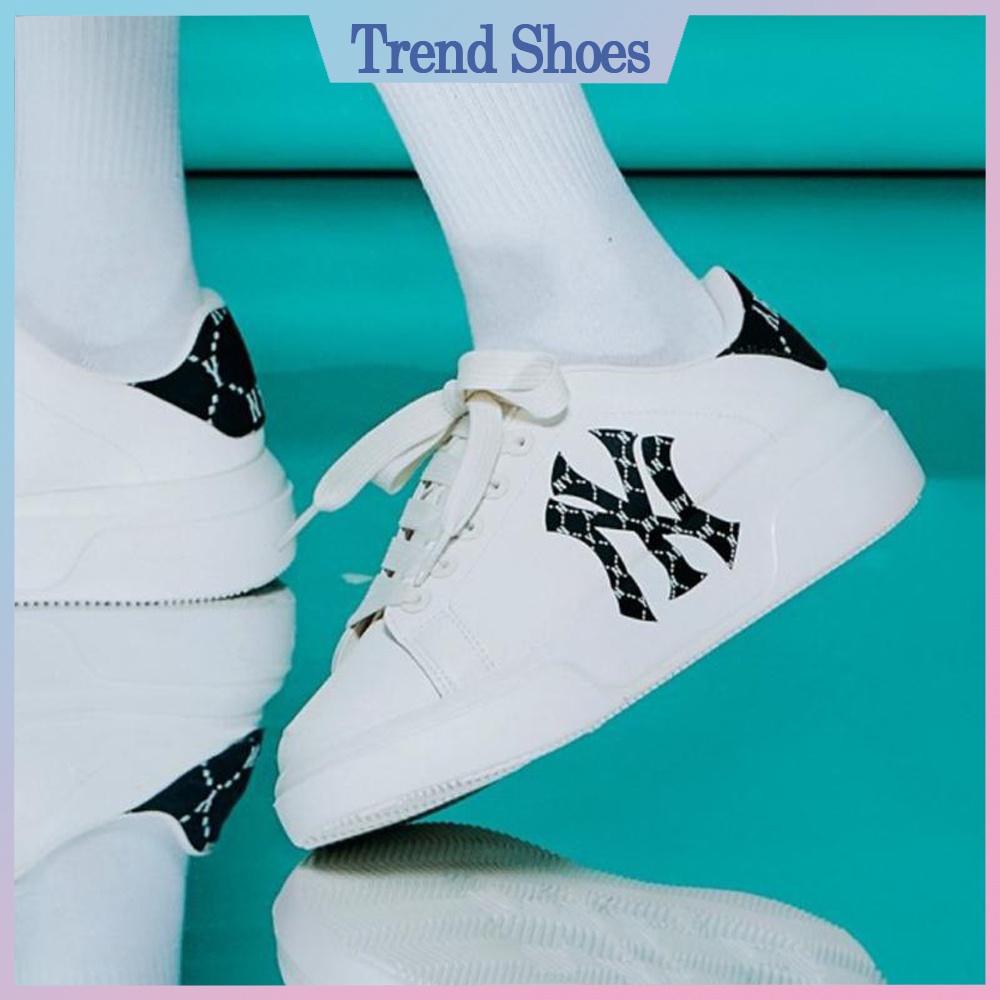 Giày MLB Chunky Classic Heel Dia Monogram NY Yankees, Giày MC Queen NY Hottrend 2022